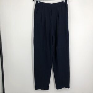 St. John Womens Navy Blue Santana Knit Pull on Pants Size 8
